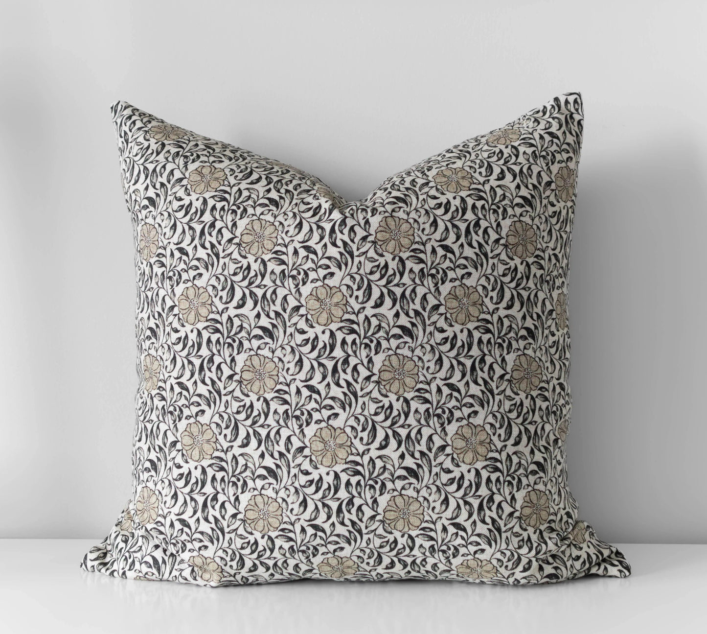 Fleur de Vie Floral Pillow Cover | Throw Pillow: 18” x 18” / Printed Back - Twelve 28 Market