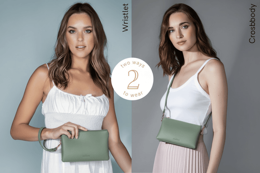 Kedzie Eclipse Convertible Wallet Crossbody Open Stock: Green