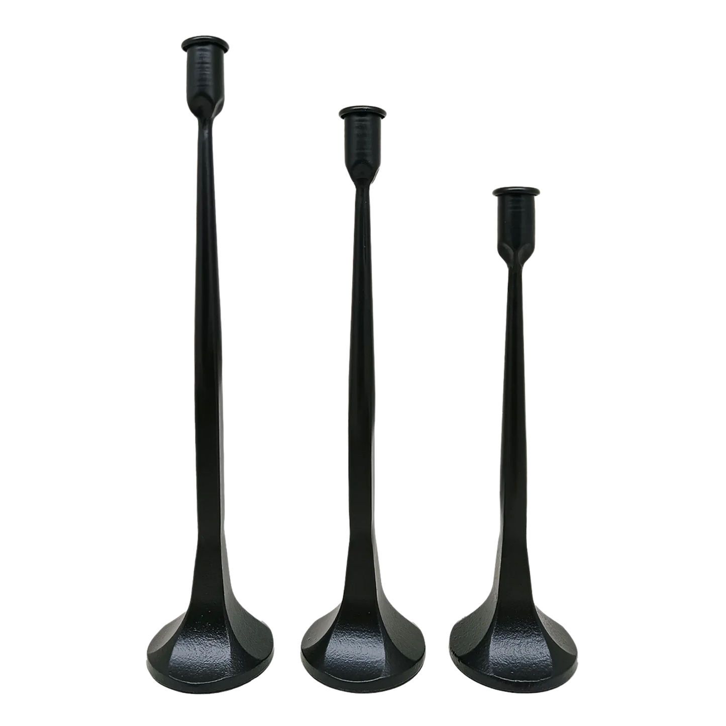 Cast Iron Taper Candle Holders, Set of 3 - Twelve 28 Market