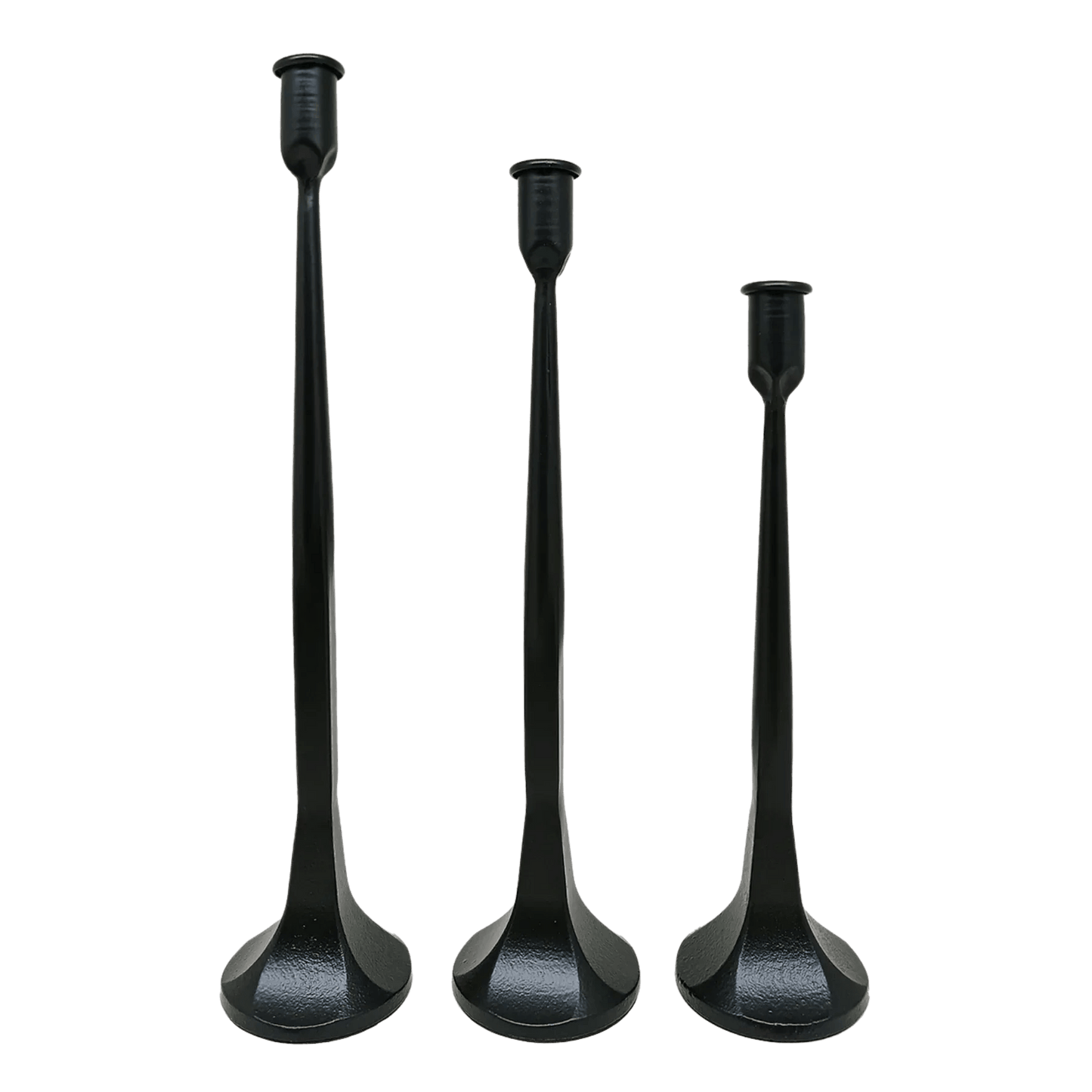 Cast Iron Taper Candle Holders, Set of 3 - Twelve 28 Market