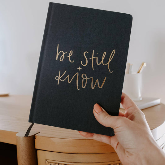 Be Still and Know Fabric Journal - Home Decor & Gifts - Twelve 28 Market