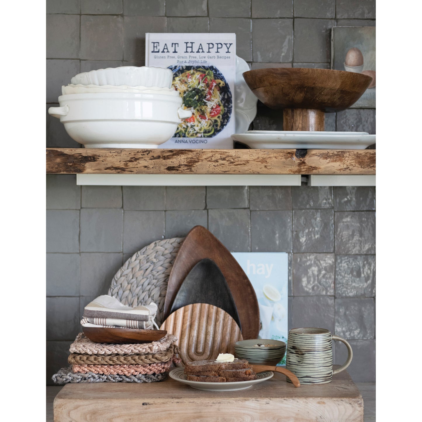 Hand-Carved Mango Wood Trivet