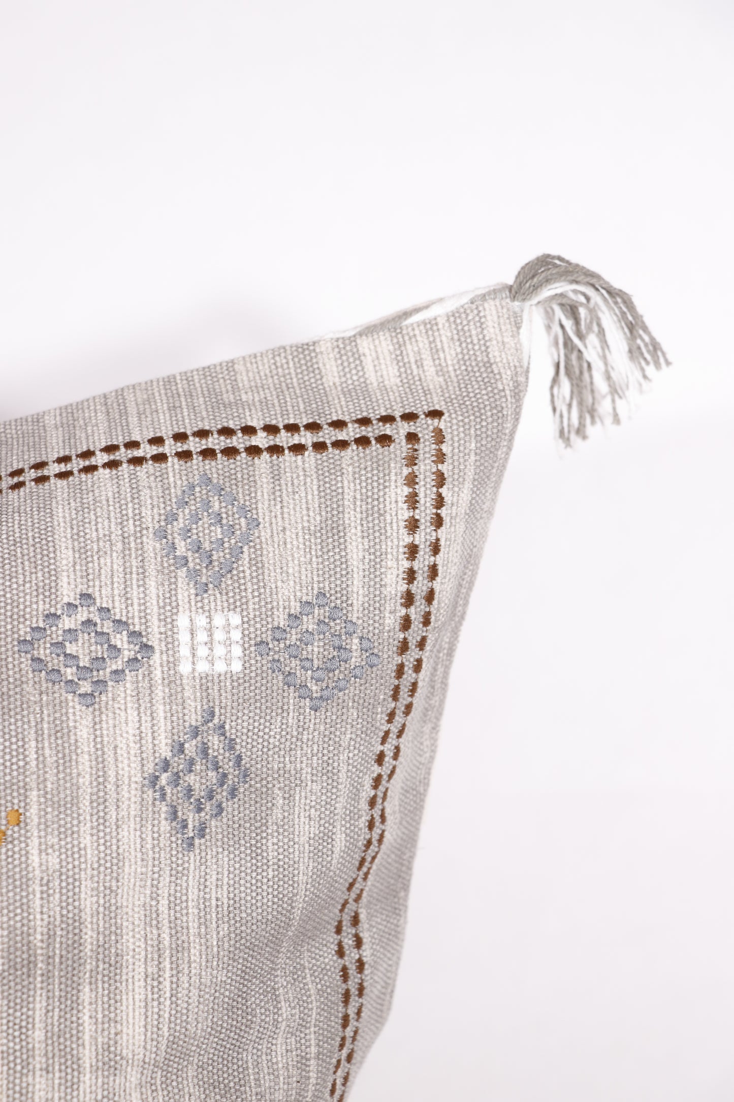 Cactus Silk Inspired Pillow Cover, Grey, 20x20