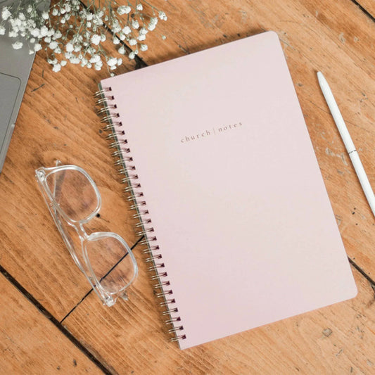 Blush Church Notes Bible Study Notebook - Twelve 28 Market