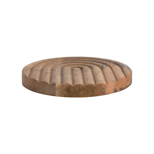 Hand-Carved Mango Wood Trivet - Twelve 28 Market