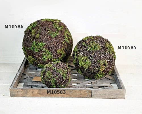 Mossy Rattan Twig Ball, 6”