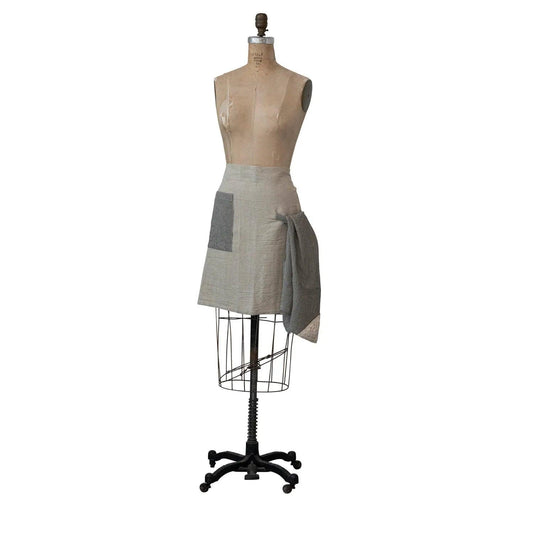 Linen Half Apron with Matching Tea Towel - Twelve 28 Market