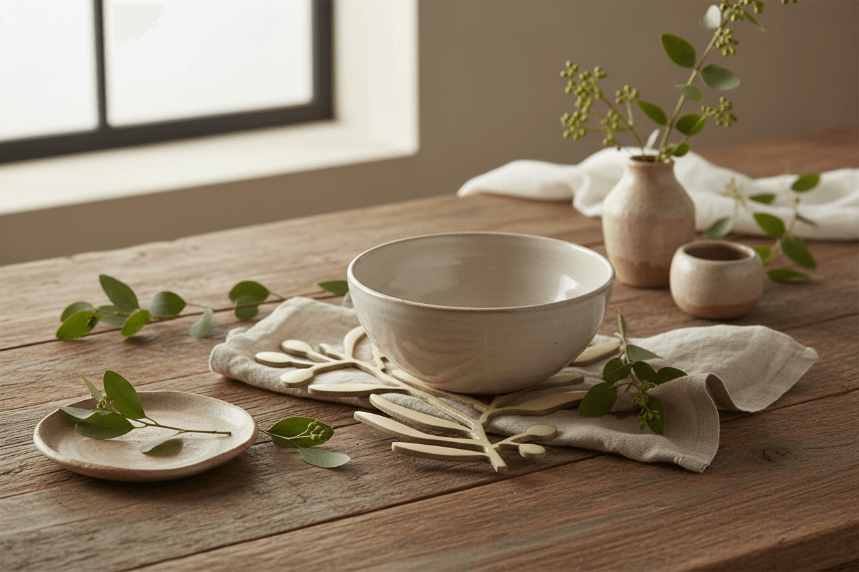 Matte Gold Metal Trivet