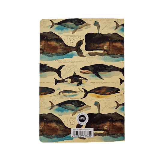 Notebook, Whales, BV by Bruno Visconti, A5