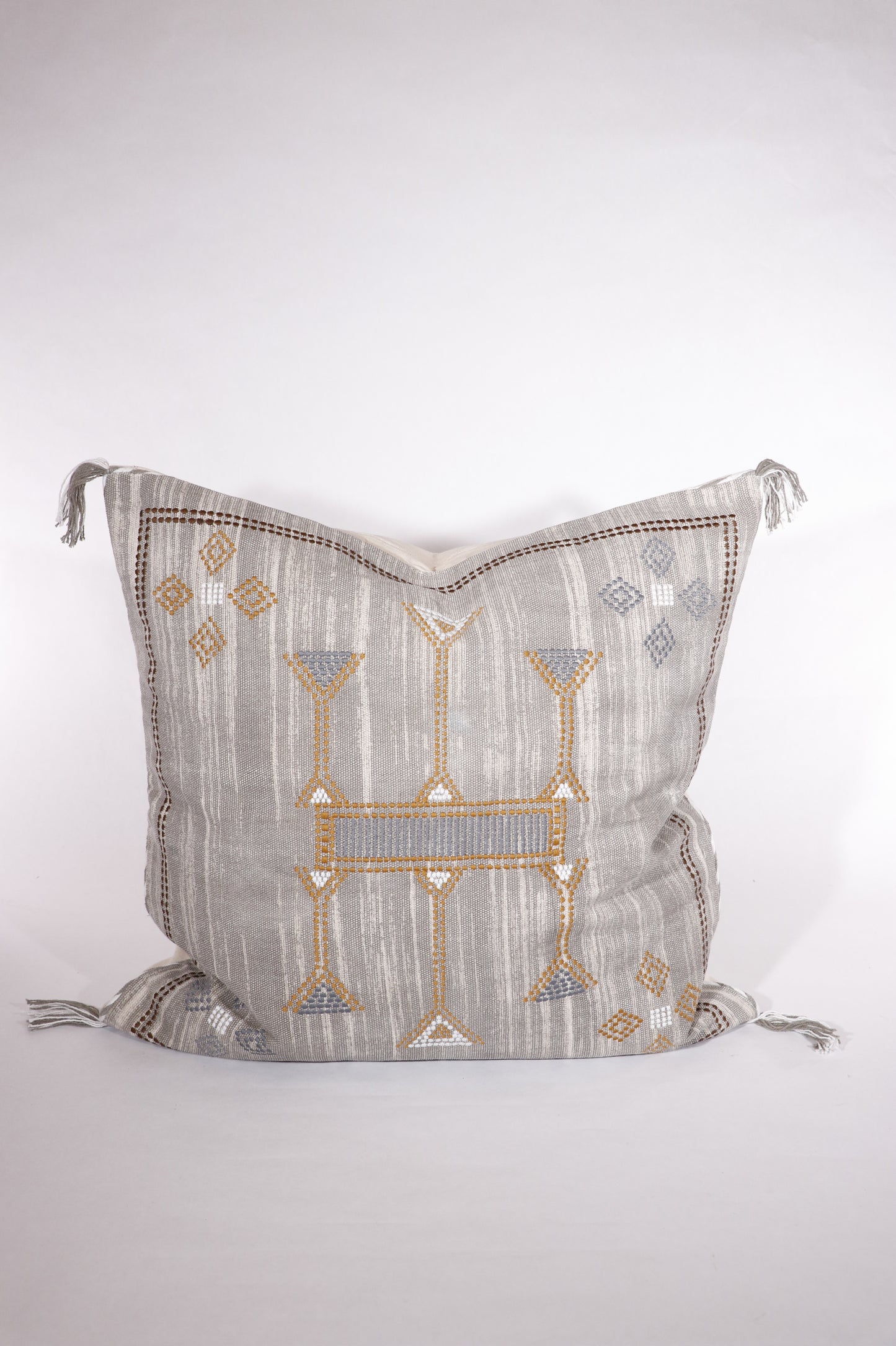 Cactus Silk Inspired Pillow Cover, Grey, 20x20
