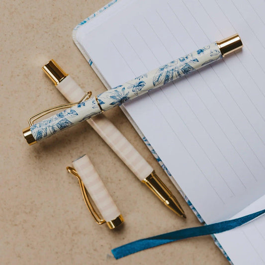 Blue Delft Metal Pen Set - Home Decor & Gifts - Twelve 28 Market