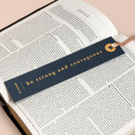 Be Strong And Courageous Bookmark - Twelve 28 Market