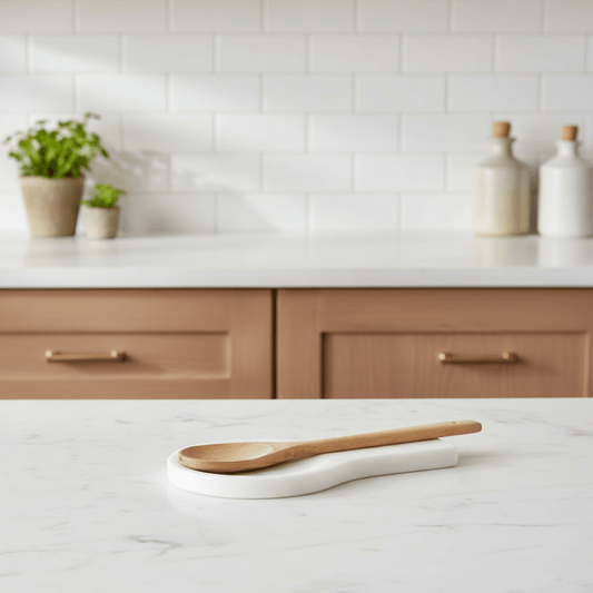 White Marble Spoon Rest