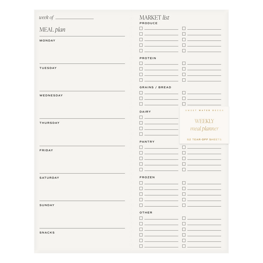 Weekly Meal Planner Note Pad - Twelve 28 Market