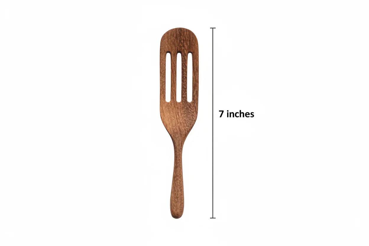 Carved Doussie Wood Spatula, Natural - Twelve 28 Market