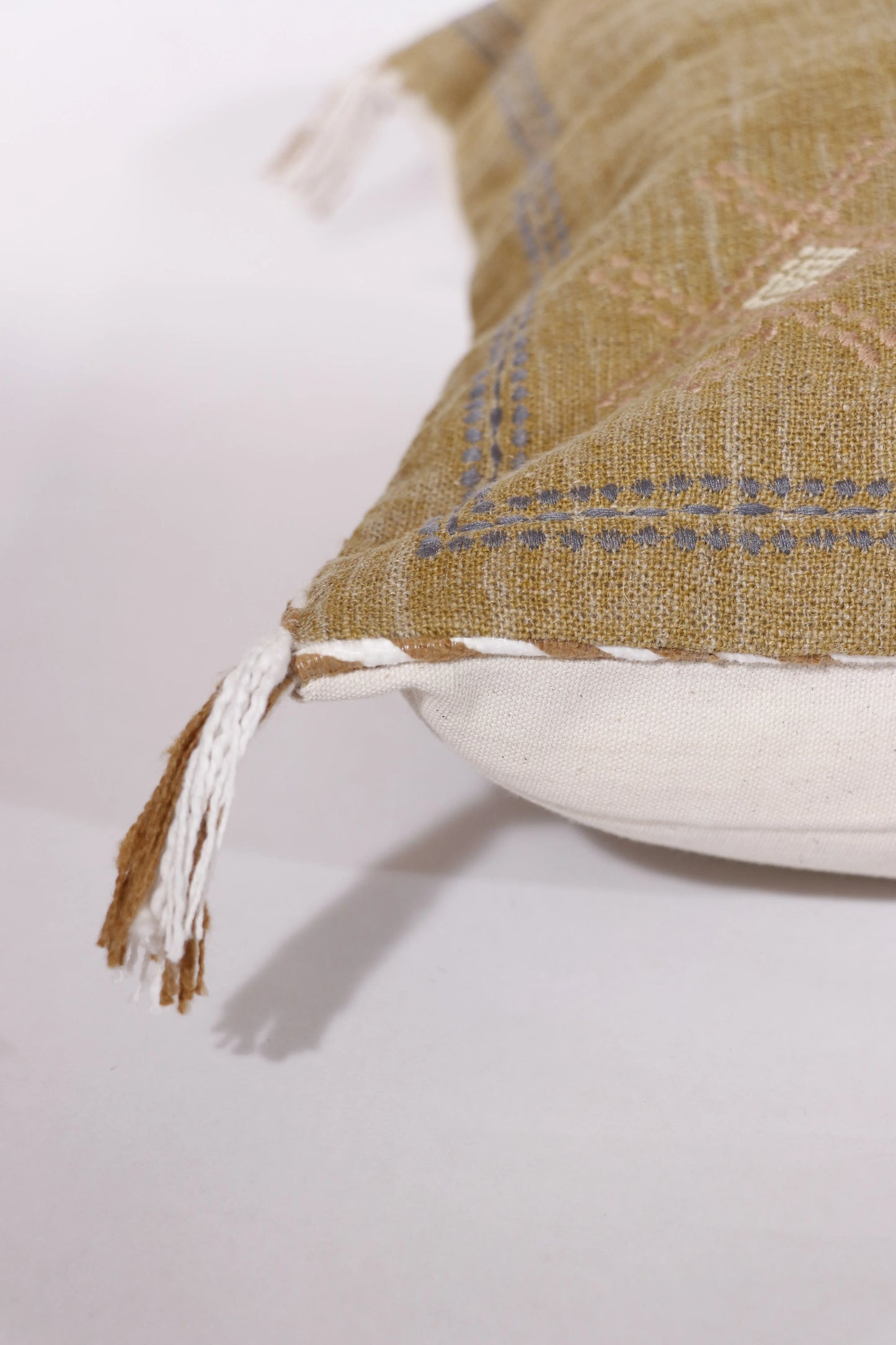 Cactus Silk Inspired Cotton Pillow Cover, Goldenrod, 20x20 - Twelve 28 Market