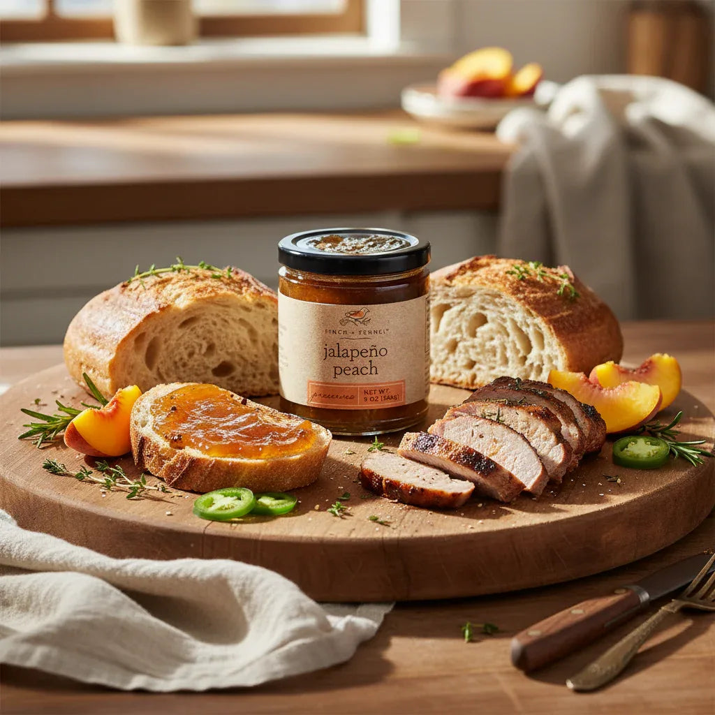 Jalapeño Peach Preserves - Finch + Fennel - Twelve 28 Market