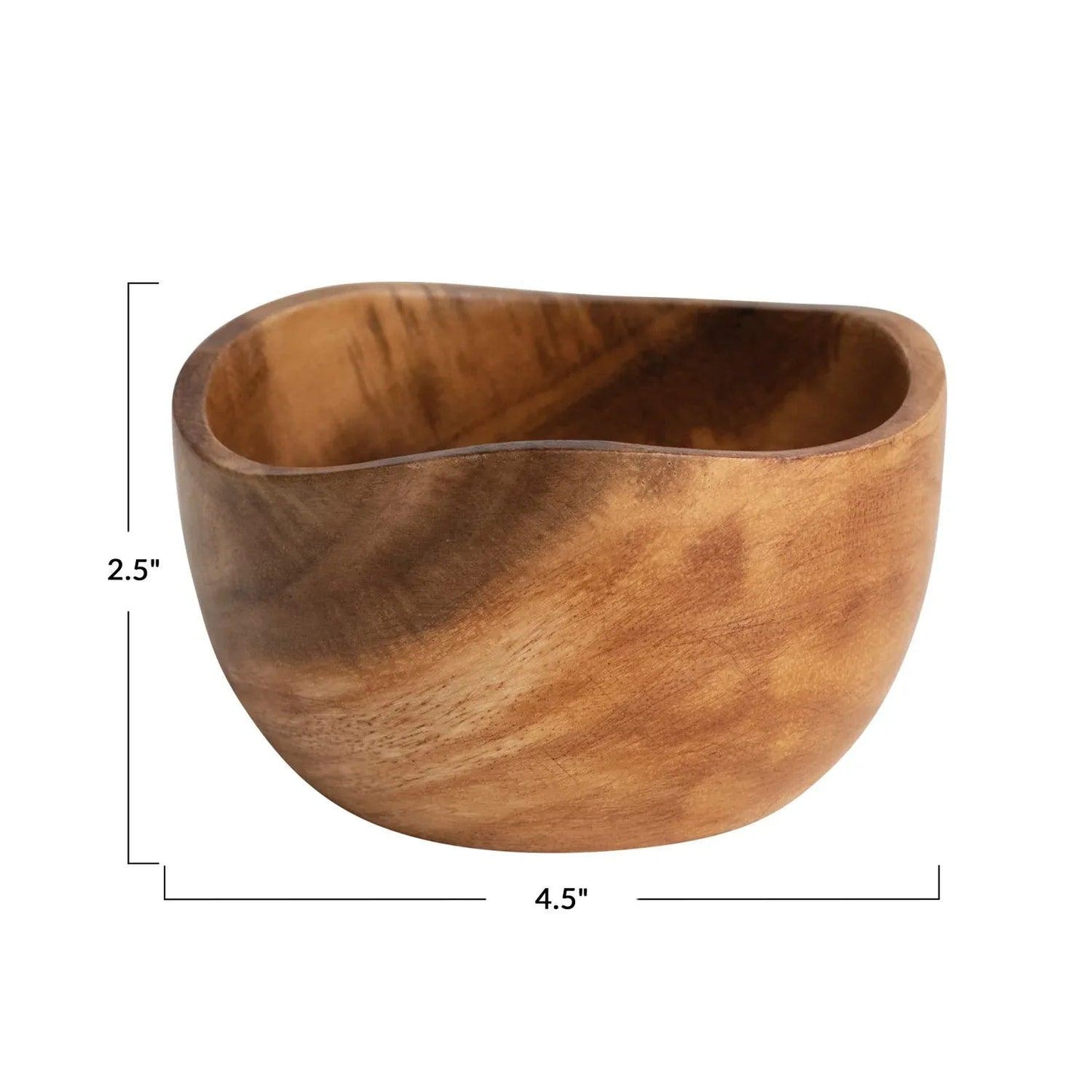 Acacia Wood Bowl, Natural - Twelve 28 Market
