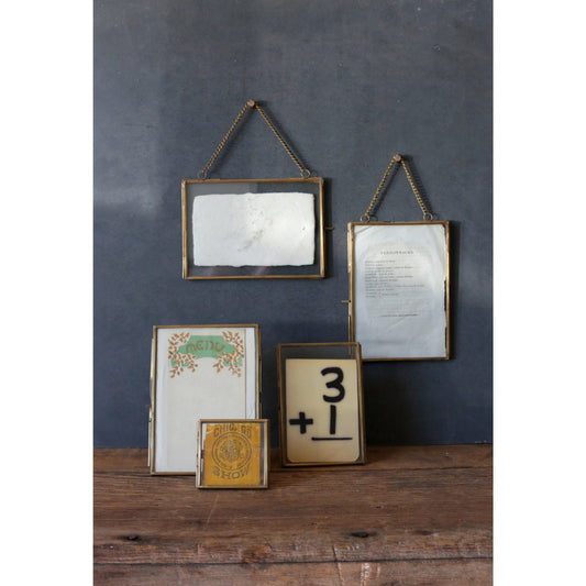 Brass and Glass 5x7 Photo Fame