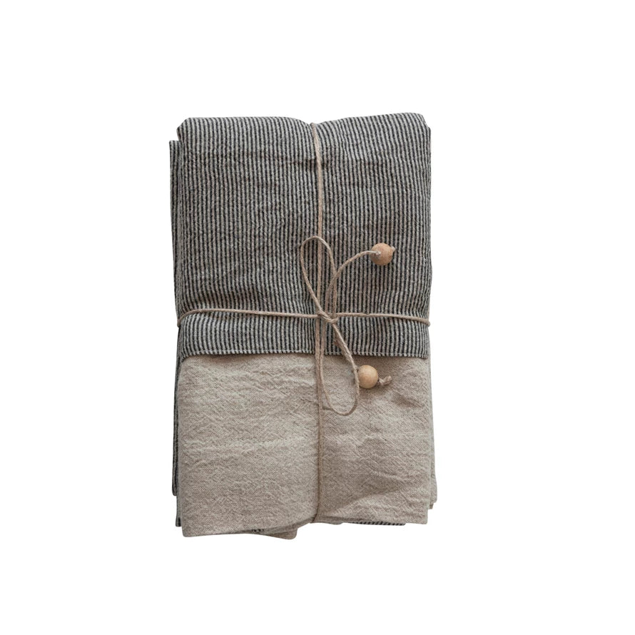 Linen Half Apron with Matching Tea Towel