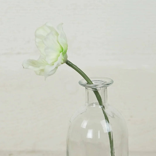 Real Touch Poppy Stem-White, 11”, Bundle of 4 - Twelve 28 Market