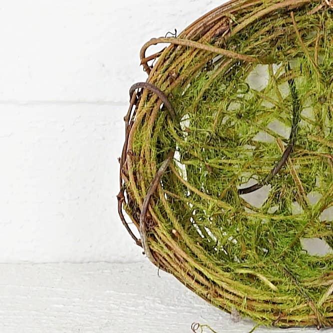 Twiggy Moss Bird Nest, 6” - Twelve 28 Market