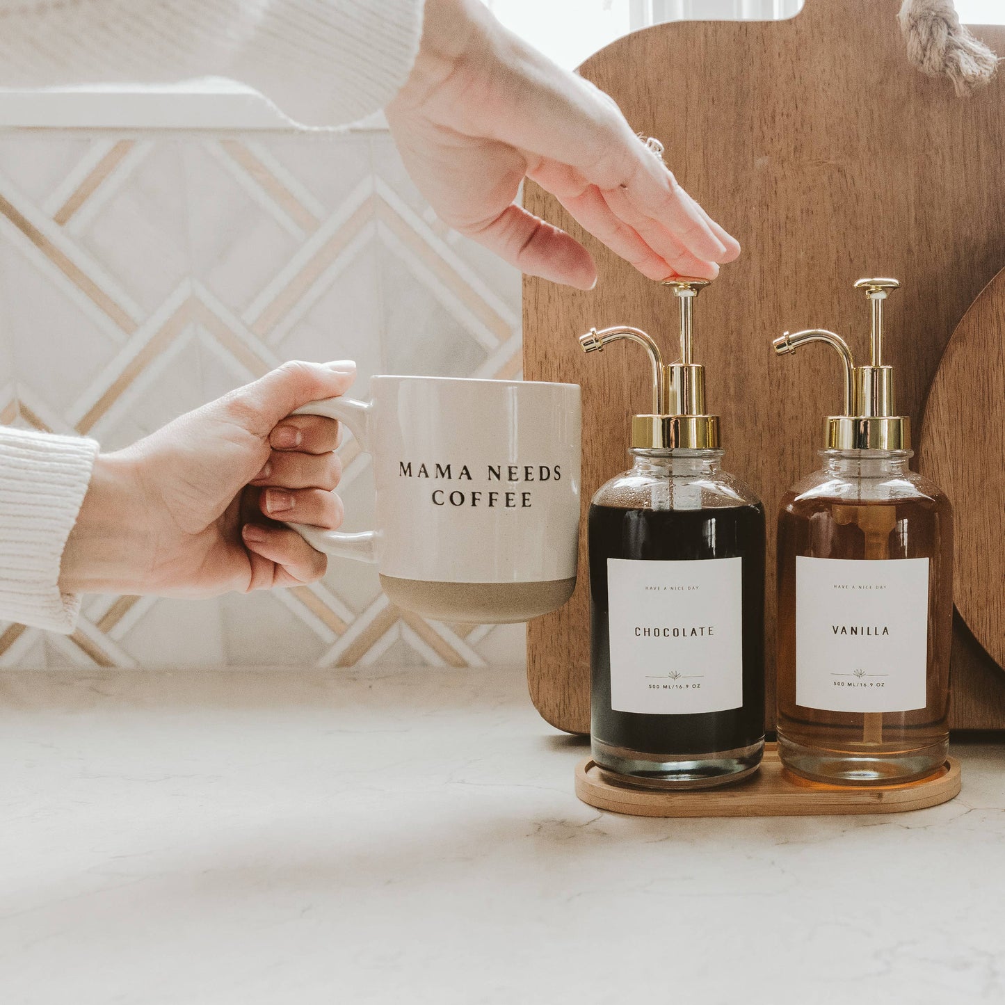 Mama Needs Coffee, Stoneware Coffee Mug