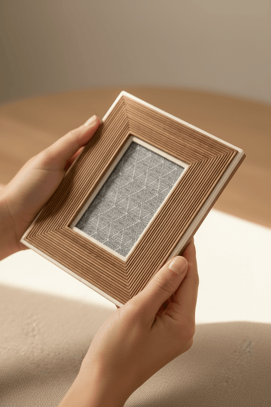 Mango Wood & Bone Frame (Hold 2.75 x 3.75")