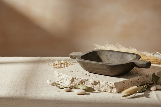 Paulownia Handled Wood Bowl - Twelve 28 Market