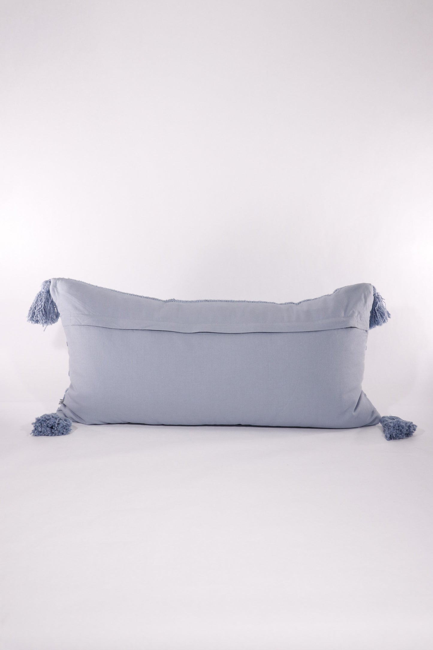 Wide Stripe Tasseled 14x26 Lumbar Pillow
