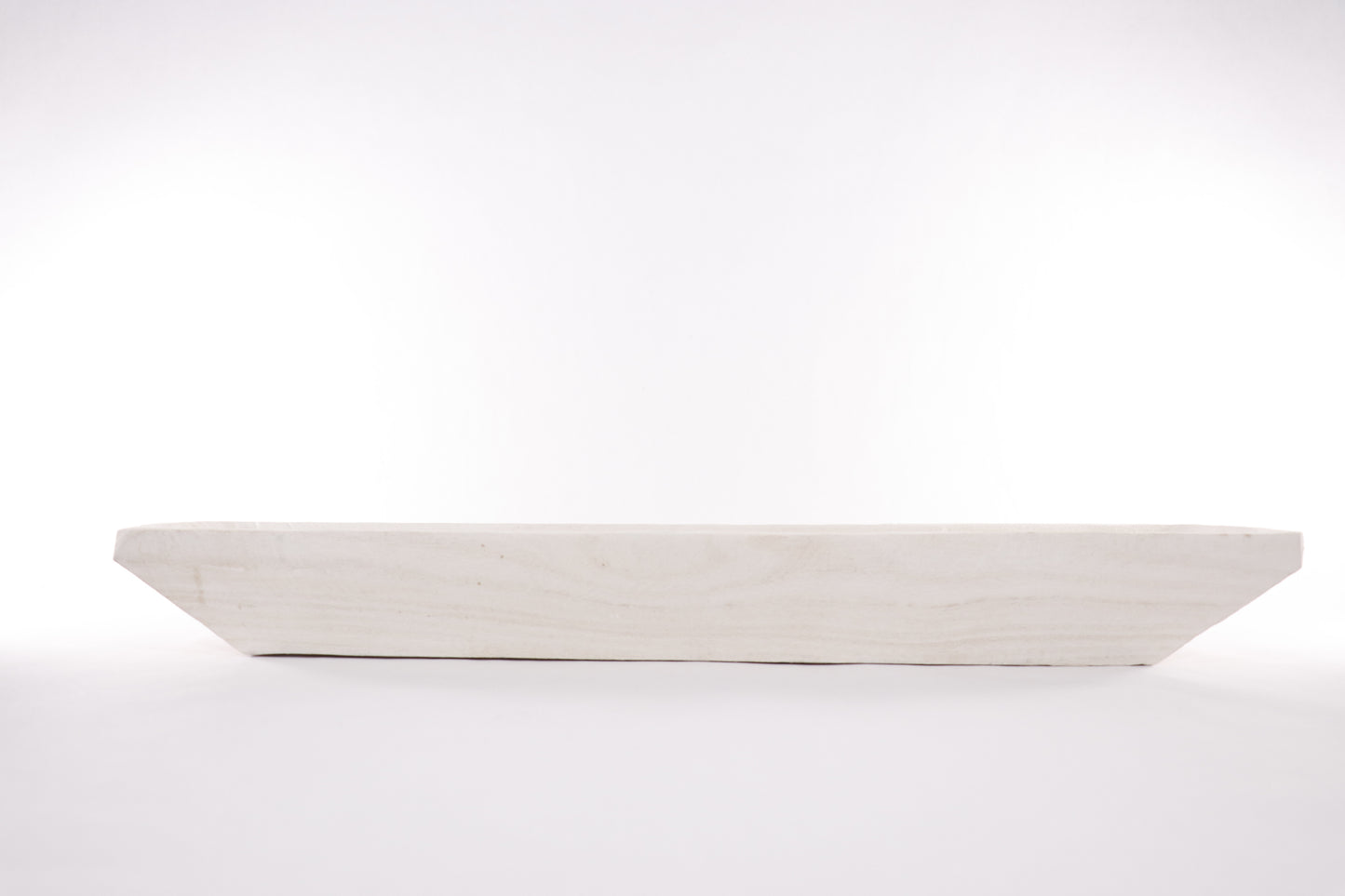 Paulownia Long White Wood Bowl