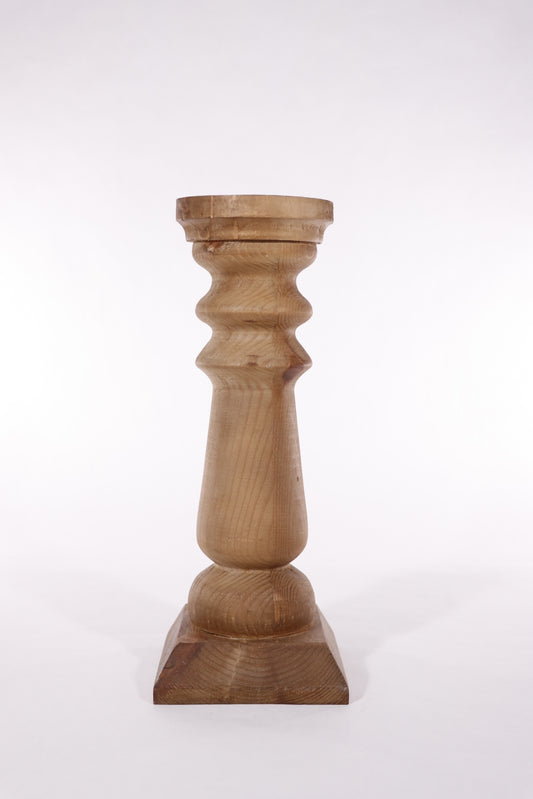 Wood Candle Holder 14"