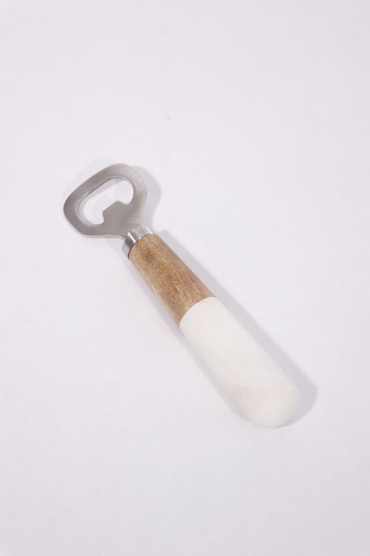 Wood and Marble Bottle Opener