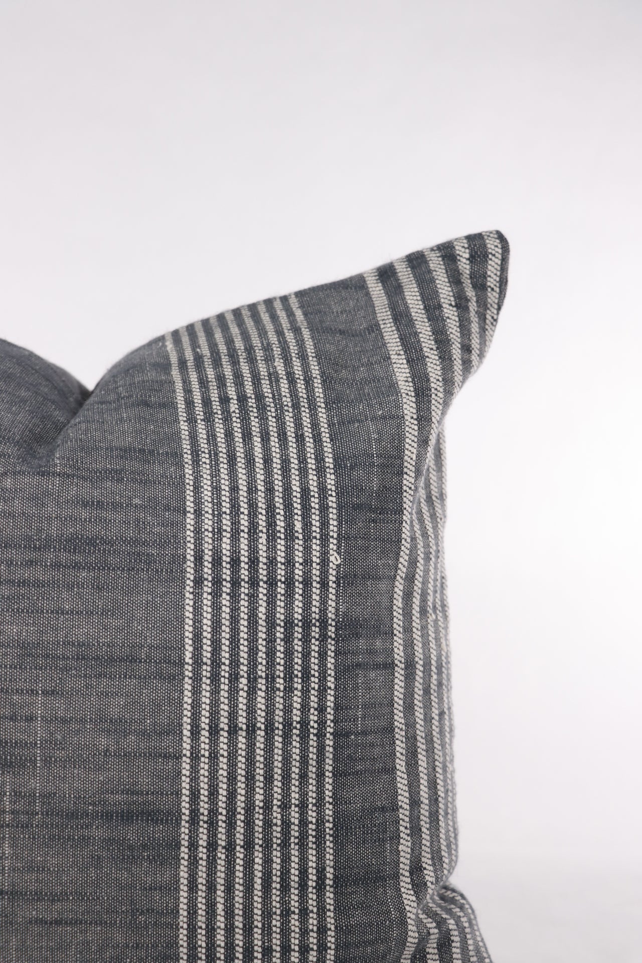 Grey and White Stripe Pillow Cover 16 X 16