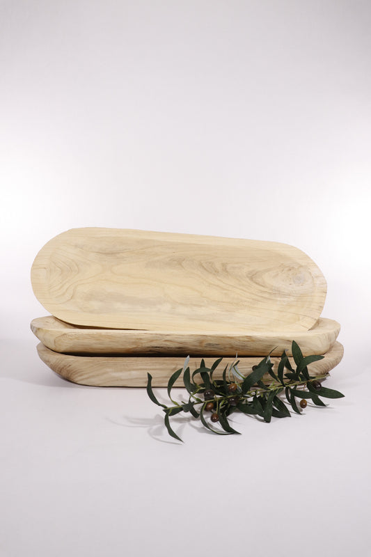 Paulownia Wood Dough Bowl
