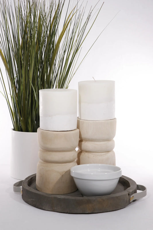 Paulownia Grey Wood Tray - Twelve 28 Market