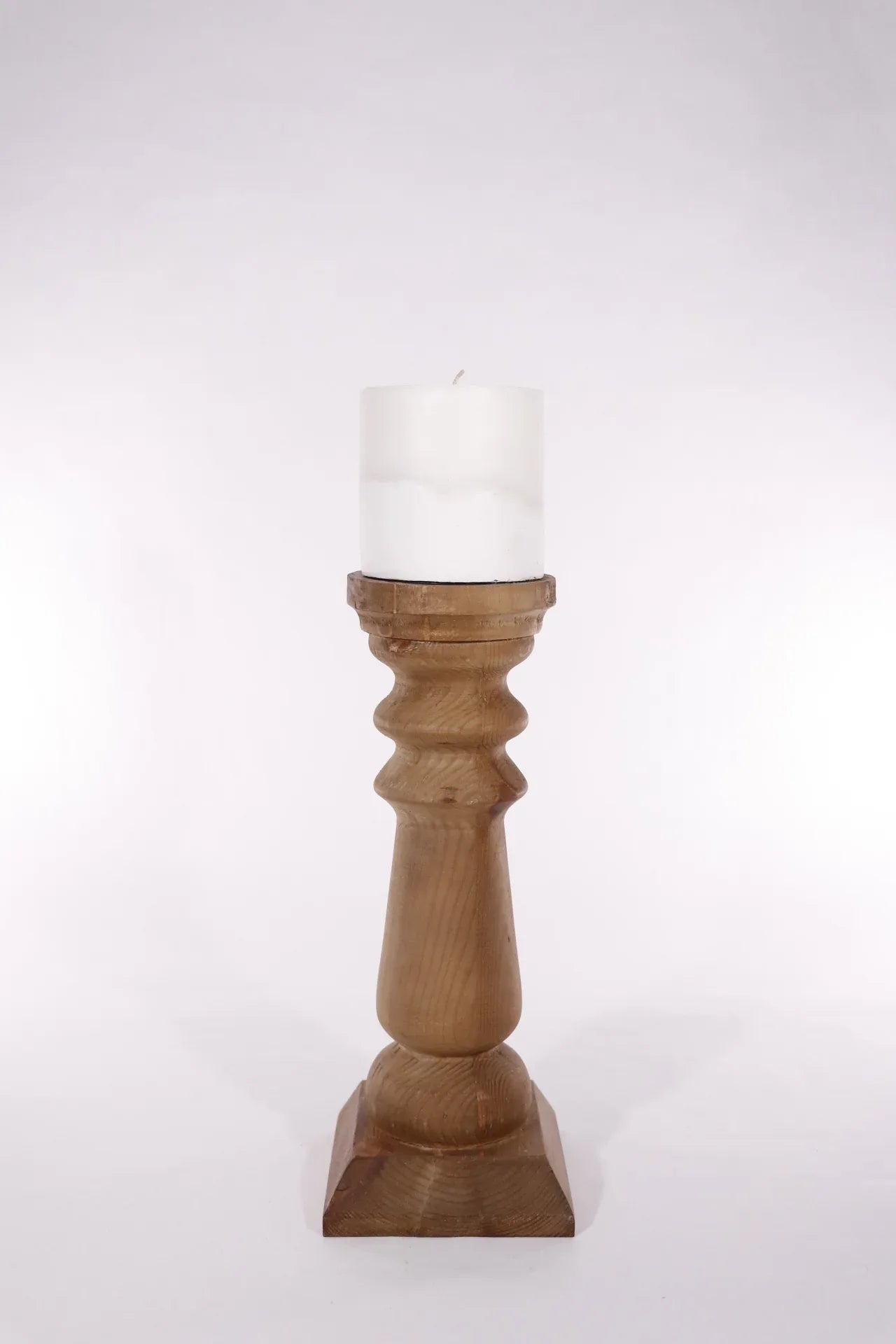 Wood Candle Holder 14" - Twelve 28 Market