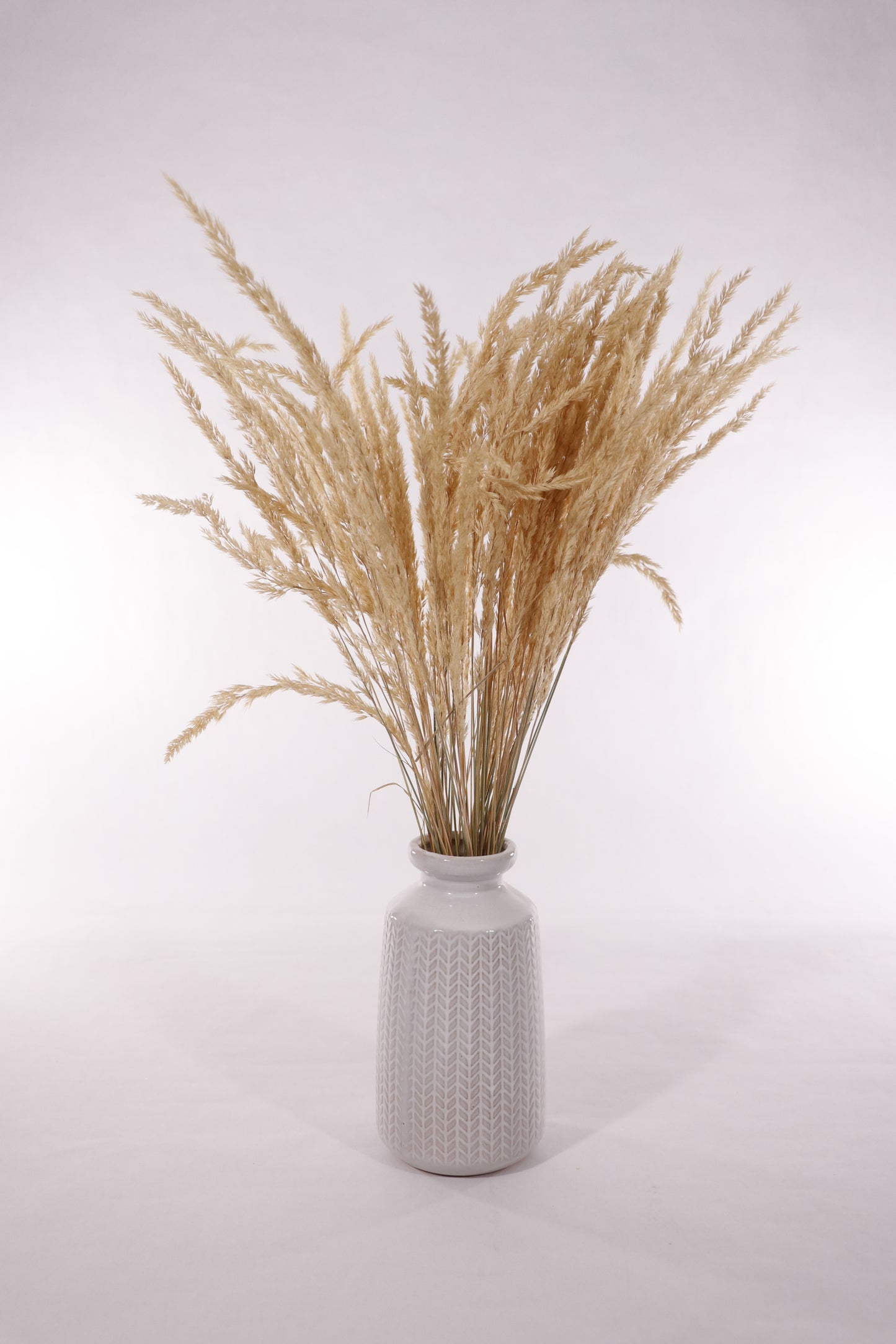 White Chevron Pattern Vase