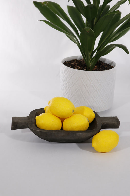 Paulownia Handled Wood Bowl