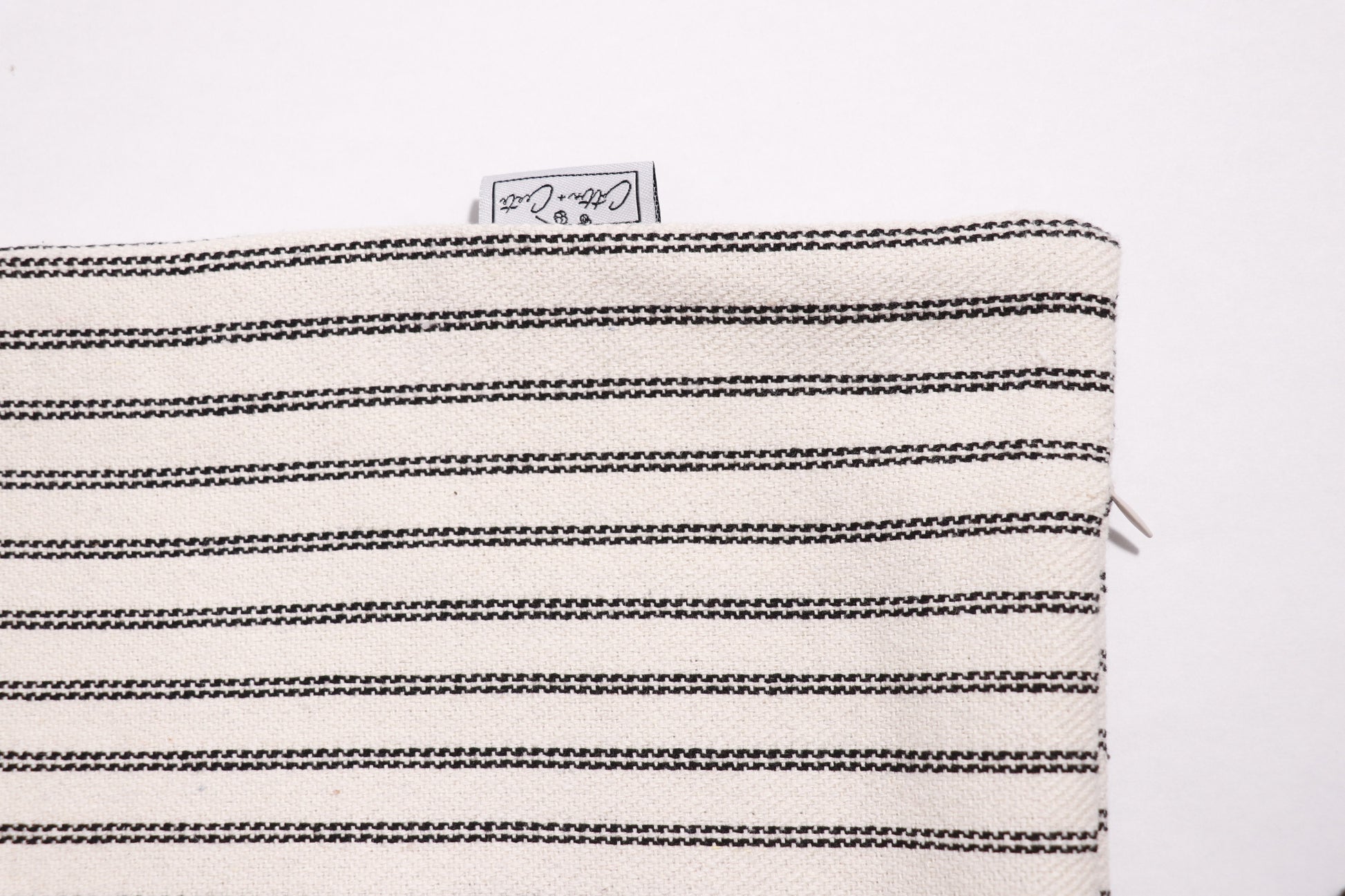 Cotton & Crate Amelia decorative throw pillow cover detail.