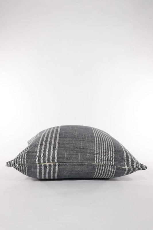 Grey and White Stripe Pillow Cover 16 X 16 - Twelve 28 Market