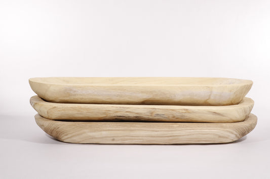Paulownia Wood Dough Bowl
