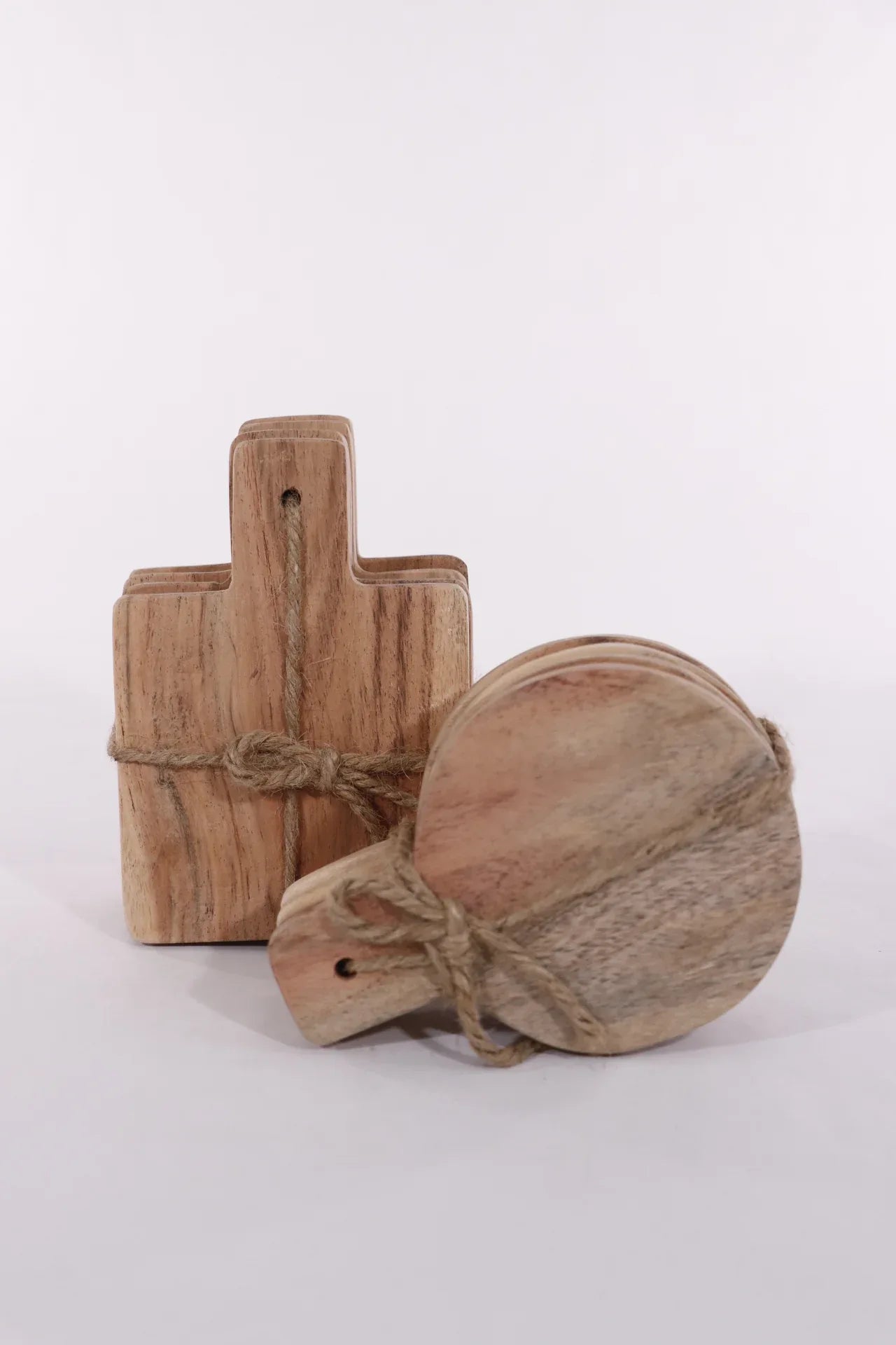 Acacia Wood Coasters, Serving Board, Set of 4 - Twelve 28 Market