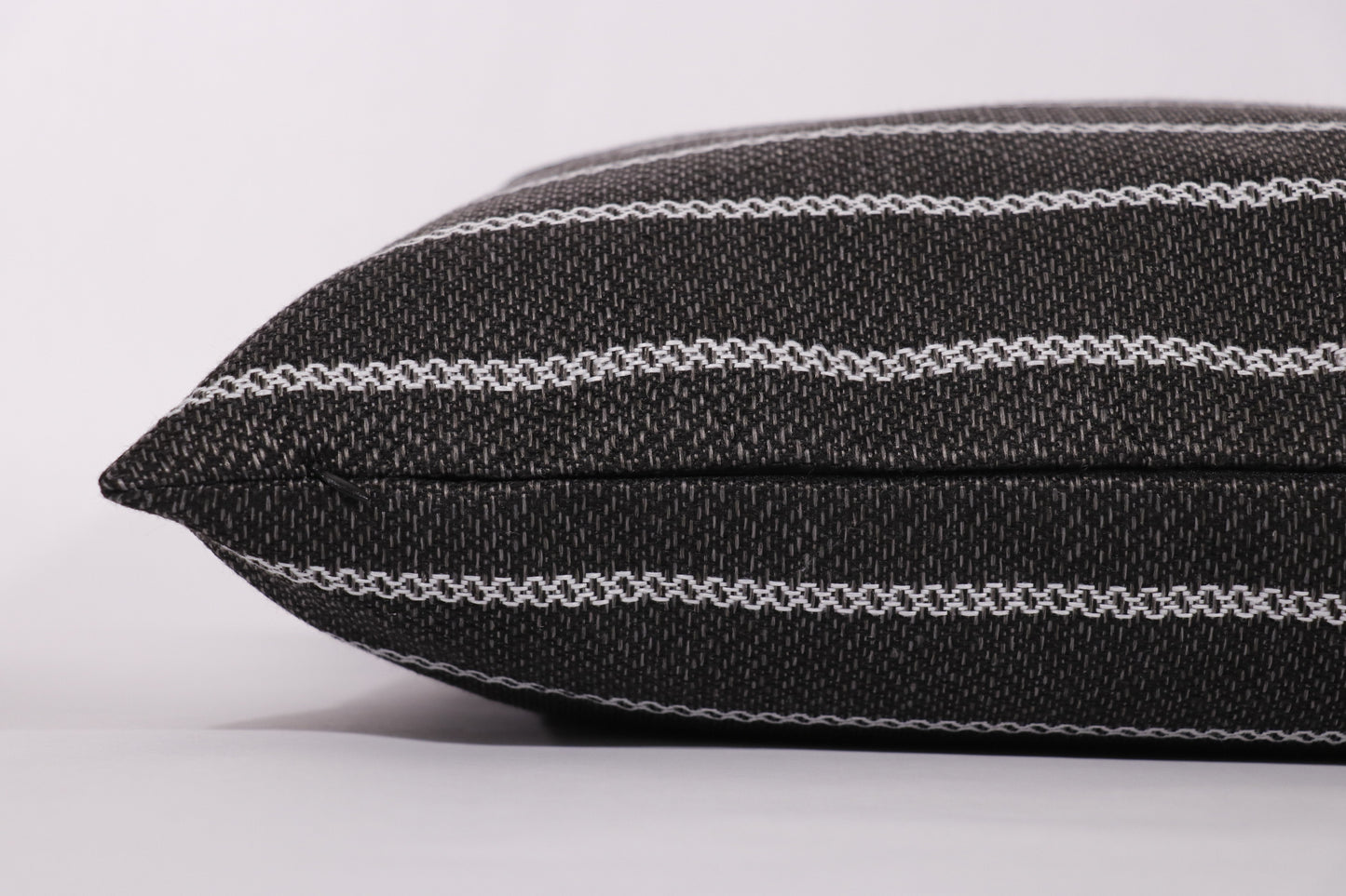 Black With White Stripe 20x20 Pillow Cover