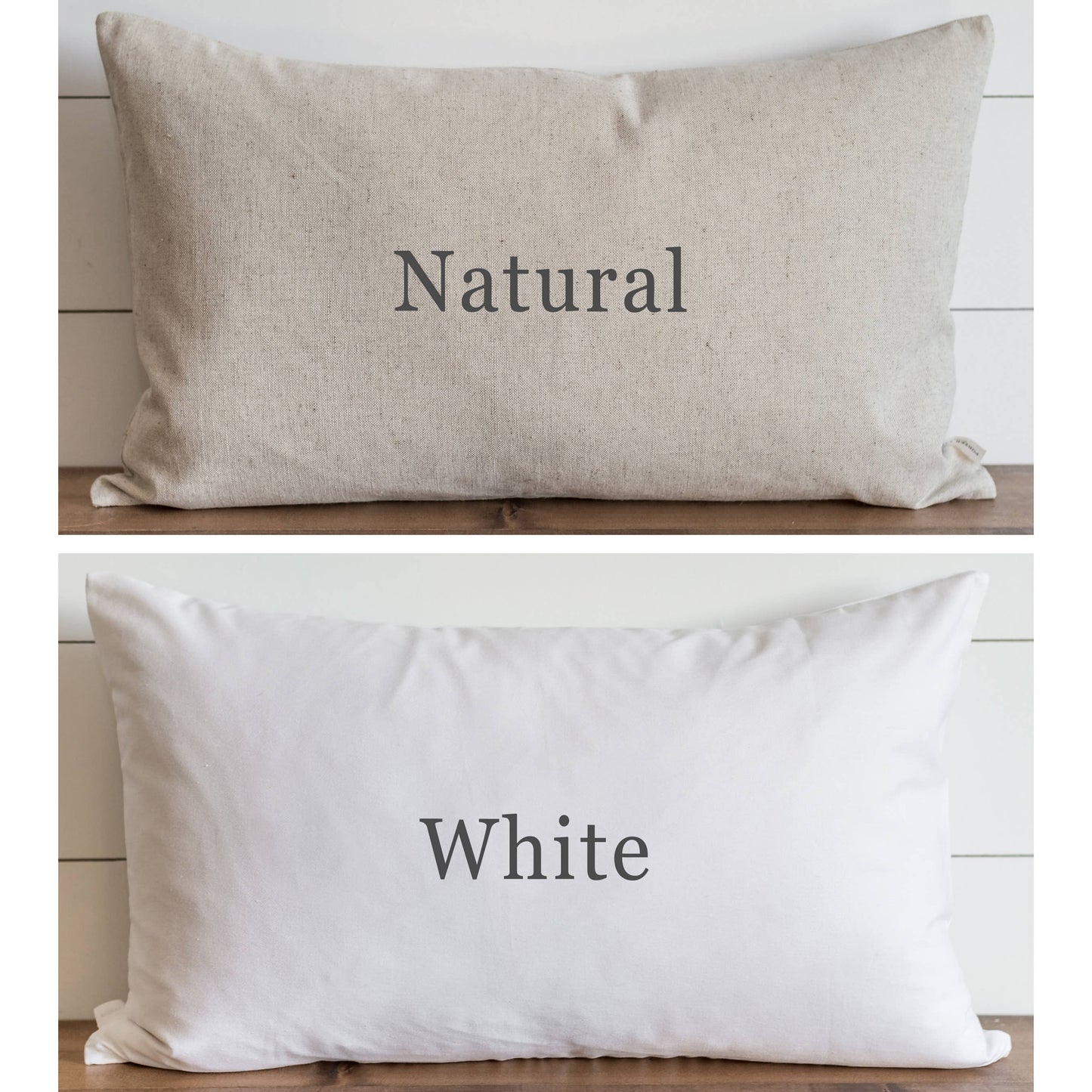 City & State Lat Long Pillow Cover: 16 x 26 Natural