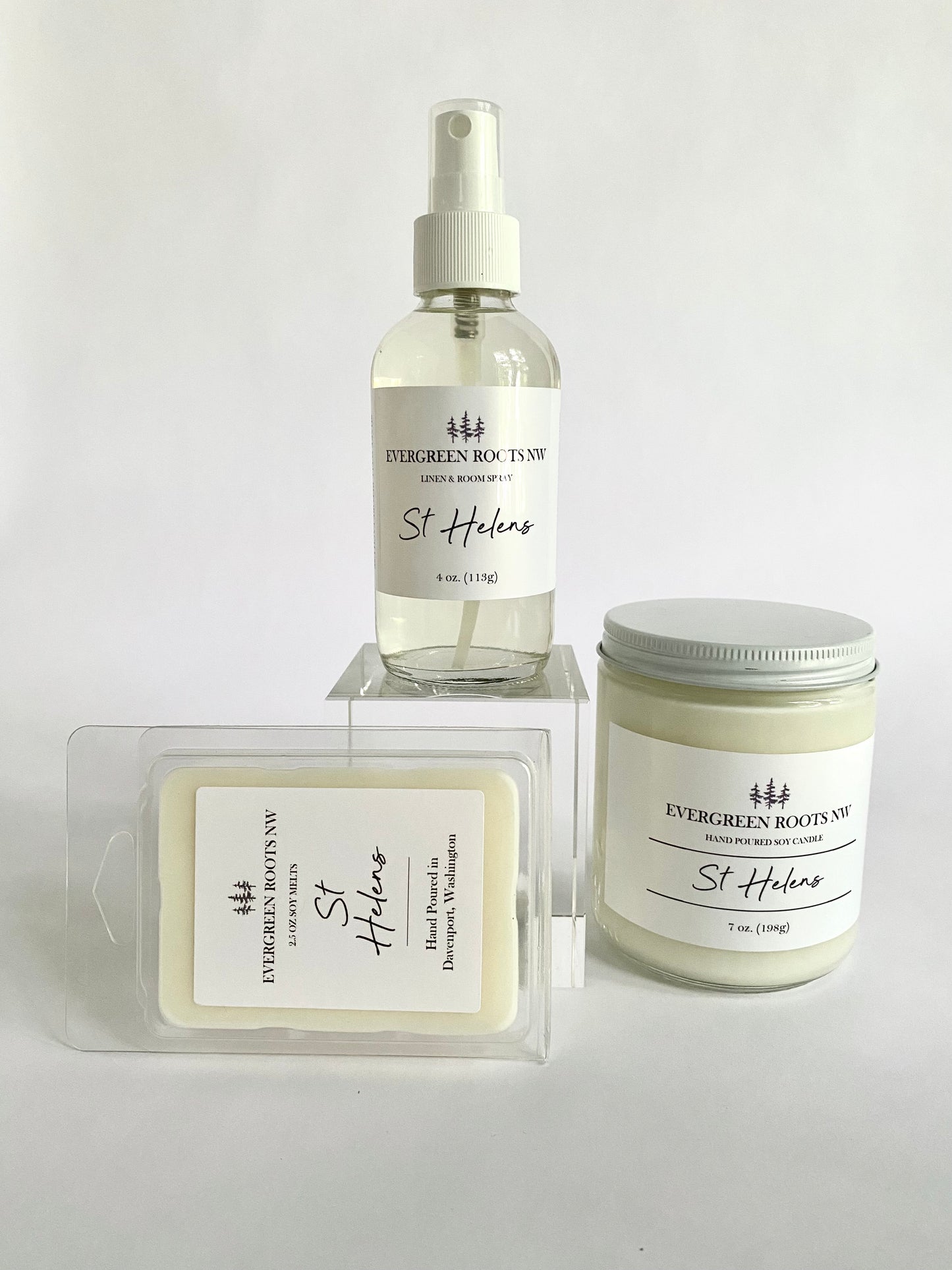 St Helens Soy Wax Candle, Room Linen Spray, and Wax Melts
