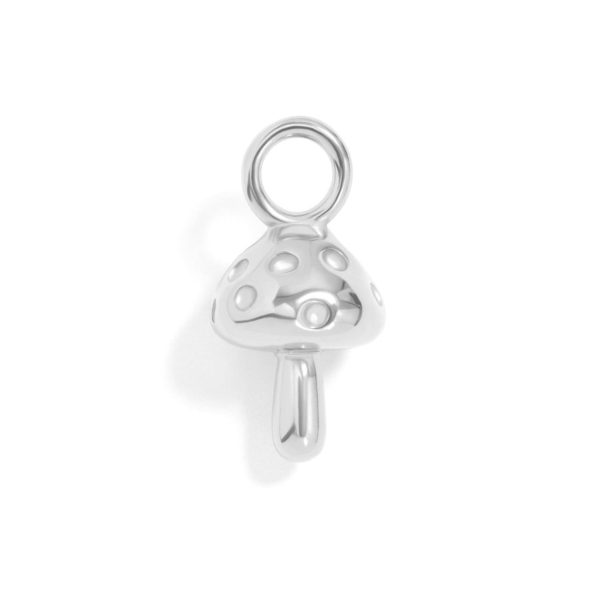 18K Gold PVD Stainless Steel Mushroom Charm: Gold