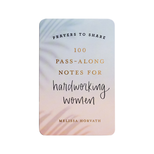 Image Of Prayer Cards For Hard Working Women On White Background.