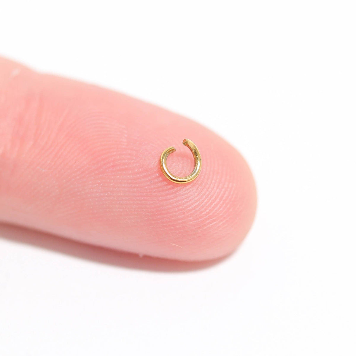 100 Pack 18K Gold PVD Coated Jump Ring Connectors: 6mm / 0.8mm
