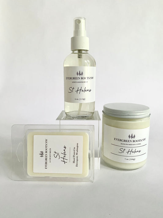 St Helens, Room and Linen Spray, Soy Candle and Wax Melts